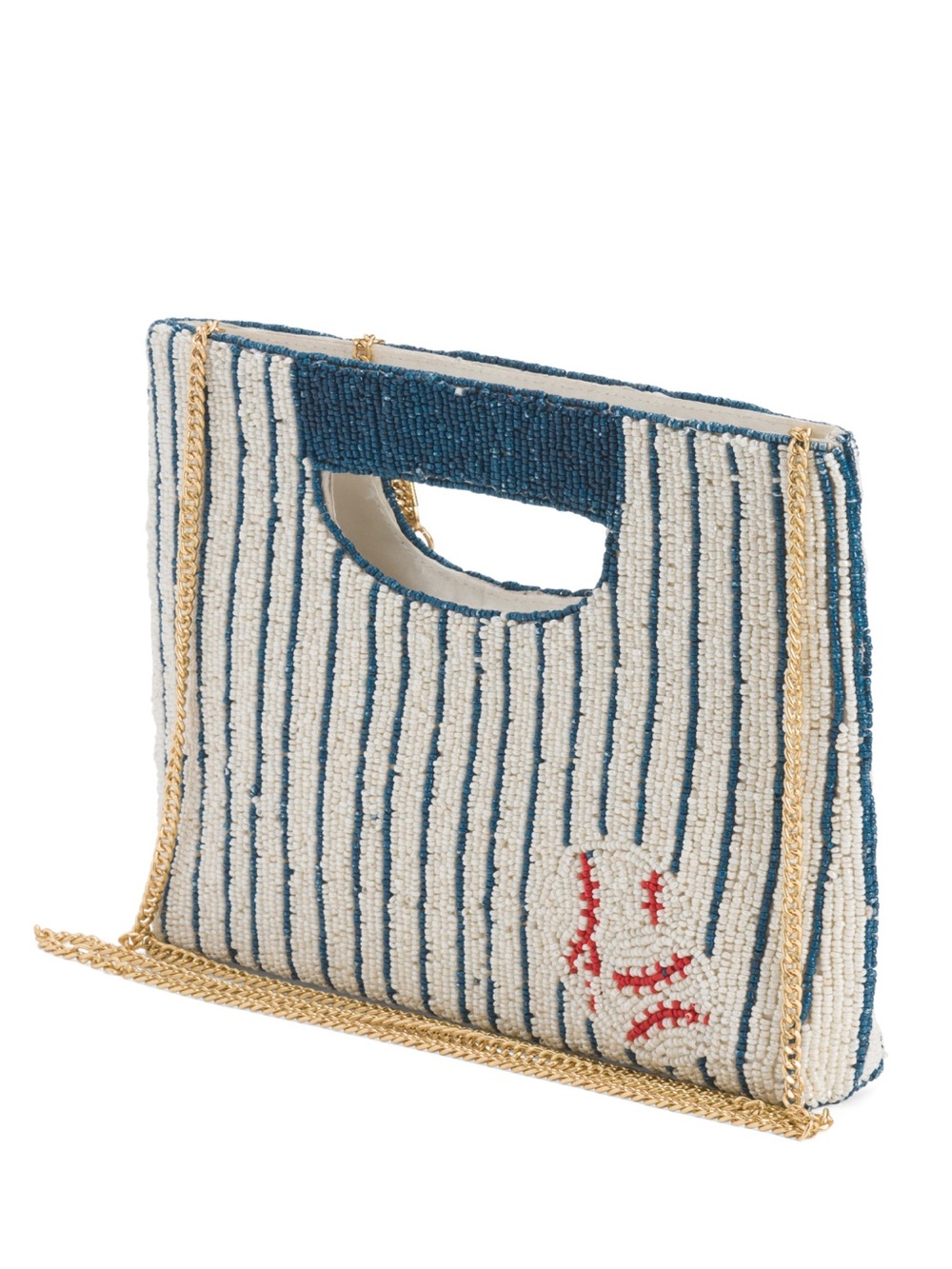 Made in India Baseball Beaded Clutch - Picture 3 of 3
